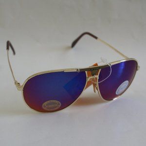 NWT TruVintage Aviator / pilot like style frame w/ true blue blocker sunglasses